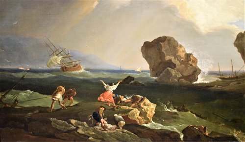 Shipwreck on the cliff